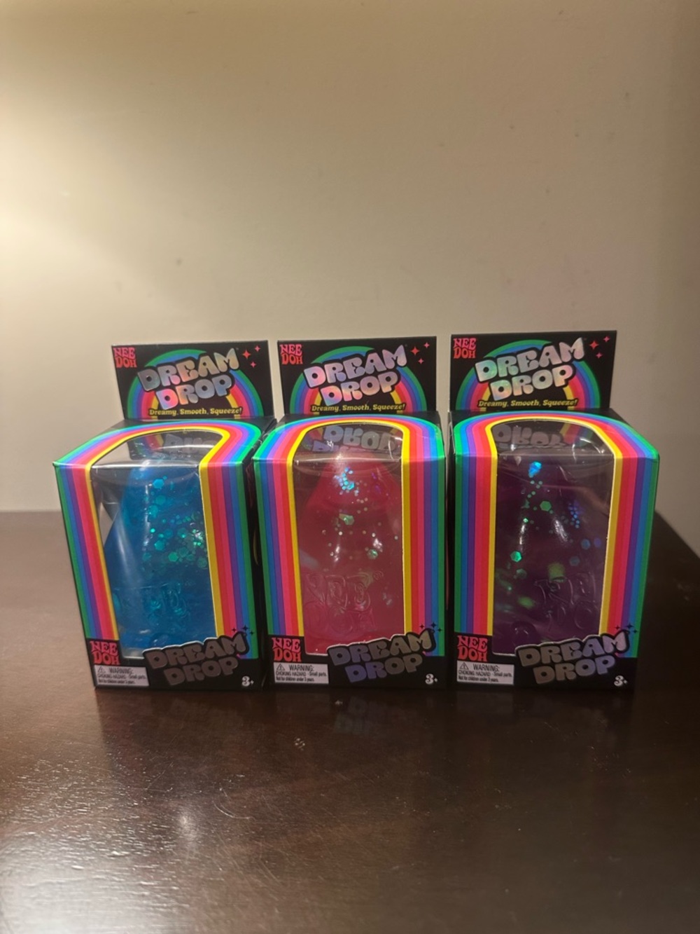 NeeDoh Dream Drop Bundle - Blue, Pink, Purple
